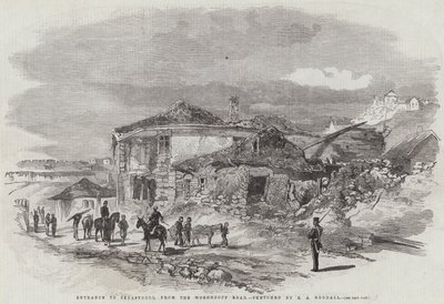 Entrada a Sebastopol, desde la carretera de Woronzoff de Edward Angelo Goodall